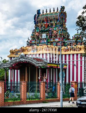 Sri Mayurapathy Murugan Temple Berlin,Blaschkoallee, Britz, Neukölln, Berlin, Hindu temple exterior & facade Stock Photo