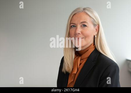 Portrait of businesswoman looking at camera Stock Photo