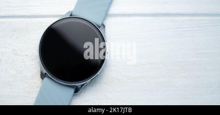 Smart watch with digital screen Stock Photo