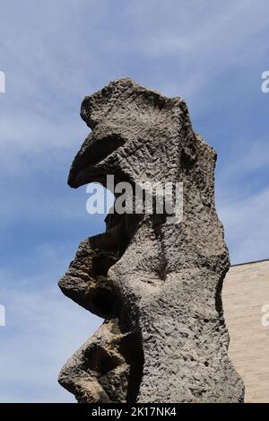 Rock formation found in the center of Bologna Stock Photo