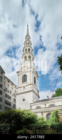 St Brides church, Fleet Street, London, England. Stock Photo