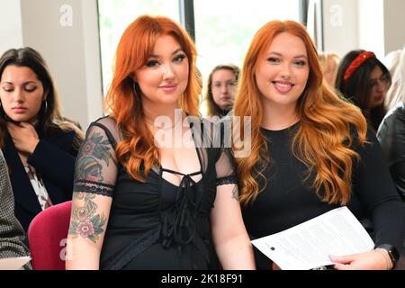 London, UK. 16th Sep, 2022. SOHUMAN - LFW SE23 at Sceptre Court, Tower Hill, London, UK. - 16 September 2022. Credit: See Li/Picture Capital/Alamy Live News Stock Photo