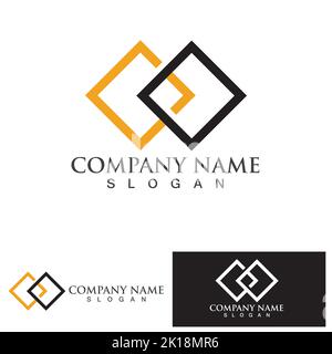 Business corporate abstract unity vector logo design template Stock Vector