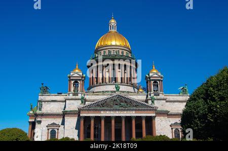 St. Petersburg, Russia - August 15 , 2022: Saint Isaac's Cathedral  Stock Photo