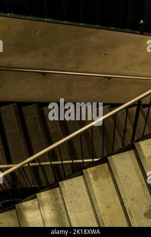 Stairs at night, London, England, UK Stock Photo