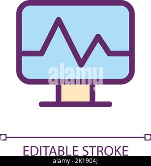 Medical software pixel perfect RGB color ui icon Stock Vector