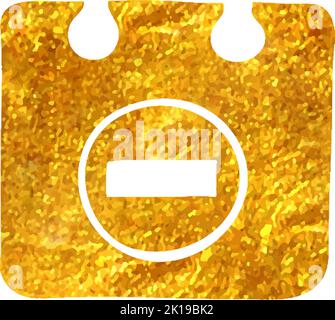 Unavailable label icon in gold glitter texture. Sparkle luxury style ...