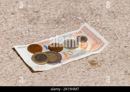 Coins of Bosnia and Herzegovina convertible mark BAM Stock Photo