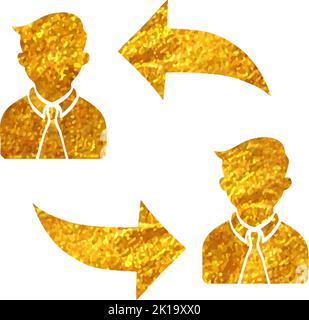 Hand drawn Employee rotation vector illustration Stock Vector Image ...
