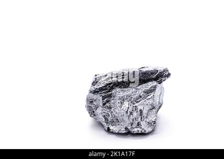 Iridium is a metallic chemical element belonging to the class of transition metals, silver. Used in high strength alloys that can withstand high tempe Stock Photo
