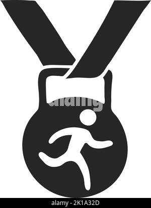 Hand drawn Athletic medal vector illustration Stock Vector