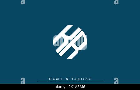 Alphabet letters Initials Monogram logo KR , RK Stock Vector