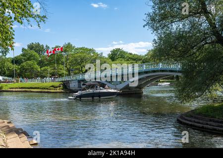 Toronto Islands Park Centre Island Bridge. Toronto, Ontario, Canada. Stock Photo