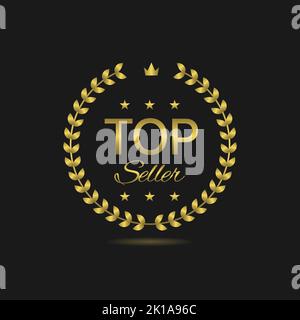Best seller grey laurel wreath label set Stock Vector Image & Art - Alamy