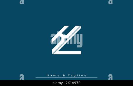 Alphabet letters Initials Monogram logo KL , LK Stock Vector