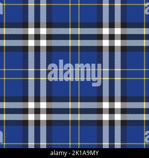 Traditional Scottish checkered plaid ornament. Vintage tartan texture seamless pattern. Coloured geometric intersecting striped vector illustration. Stock Vector