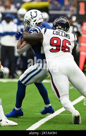 Houston Texans defensive tackle Maliek Collins (96) before an NFL ...