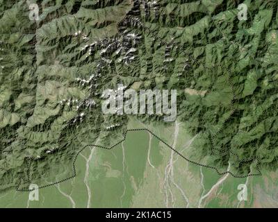 Sarpang, district of Bhutan. High resolution satellite map Stock Photo