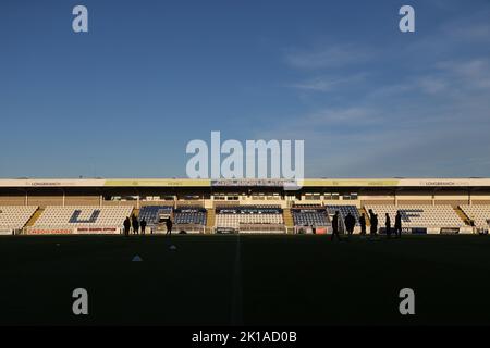 A general view of the Cyril Knowles stand during the Sky Bet League 2 match between Hartlepool United and Crewe Alexandra at Victoria Park, Hartlepool on Tuesday 13th September 2022. (Credit: Mark Fletcher | MI News) Credit: MI News & Sport /Alamy Live News Stock Photo