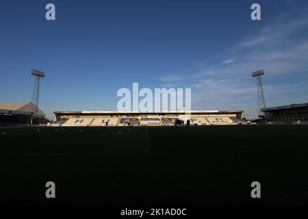 A general view of the Cyril Knowles stand during the Sky Bet League 2 match between Hartlepool United and Crewe Alexandra at Victoria Park, Hartlepool on Tuesday 13th September 2022. (Credit: Mark Fletcher | MI News) Credit: MI News & Sport /Alamy Live News Stock Photo