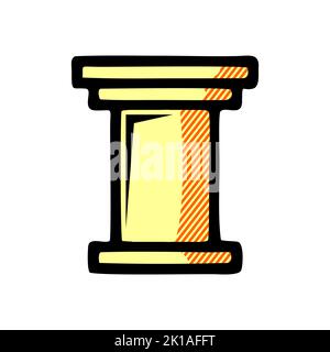 pillar icon isolated on white background from museum collection. pillar icon trendy and modern pillar symbol for logo,  pillar icon simple sign. pilla Stock Photo