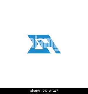letter dh simple mono line geometric logo vector Stock Vector