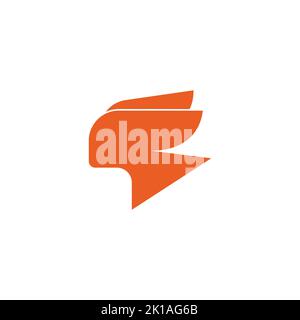 rabbit hero silhouette symbol logo vector Stock Vector