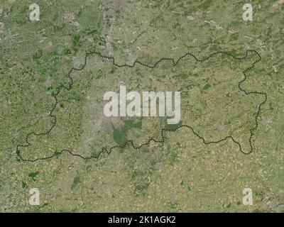 Vlaams Brabant, province of Belgium. Low resolution satellite map Stock Photo