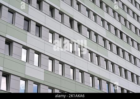 Erfurt, Germany. 16th Sep, 2022. A student dormitory in Nordhäuser Straße. The Studierendenwerk in Thuringia currently offers around 8,000 places in 71 student residences in Erfurt, Ilmenau, Jena, Schmalkalden and Nordhausen. Credit: Martin Schutt/dpa/Alamy Live News Stock Photo