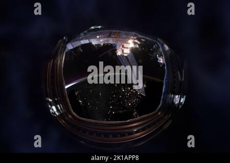 A fisheye lens view of a spring night baseball game at Nationals Park in  southeast Washington, D.C.fisheye lens, fisheye lens view. wide view,  general Stock Photo - Alamy