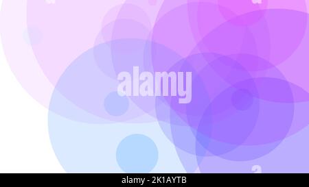 An illustration of multicolored translucent circles on a white background Stock Vector