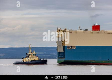 Stern ramp mechanism Stock Photo