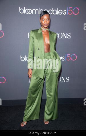 New York, United States. 09th Sep, 2022. Aïssa Maïga attends 2022 Harper's Bazaar ICONS & Bloomingdale's 150th Anniversary in New York City. Credit: SOPA Images Limited/Alamy Live News Stock Photo