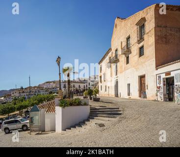 Old factory of sugar production from sugarcane, Molasses, Frigiliana, Andalusia, Malaga province, Axarquía, Spain Stock Photo