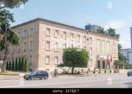 Tirana, Albania - June 4, 2022: The Prime Minister's Office (Albanian: Kryeministria). Official office and residence of the Prime Minister of Albania. Stock Photo
