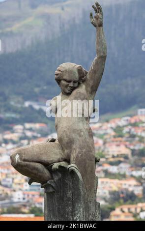 Monument of the Autonomy of Madeira, Funchal, Madeira, Portugal Stock Photo