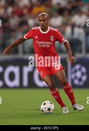 Turin, Italy, 14th September 2022. Joao Mario of SL Benfica during the UEFA Champions League match at Allianz Stadium, Turin. Picture credit should read: Jonathan Moscrop / Sportimage Stock Photo