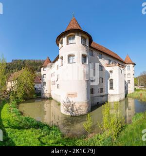 Moated Castle, Glatt, Sulz am Neckar, Northern Black Forest, Baden-Wuerttemberg, Germany, Sulz Glatt, Baden-Wuerttemberg, Germany Stock Photo
