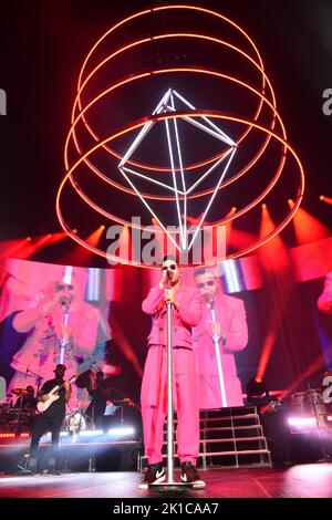 Miami, FL, USA. 16th Sep, 2022. Prince Royce performs live on stage during Prince Royce - Classic Tour concert at FTX Arena on September 16, 2022 in Miami, Florida. Credit: Mpi10/Media Punch/Alamy Live News Stock Photo