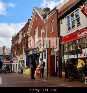Ipswich, Suffolk, UK - 17 September 2022 : The Works shop in the town centre. Stock Photo