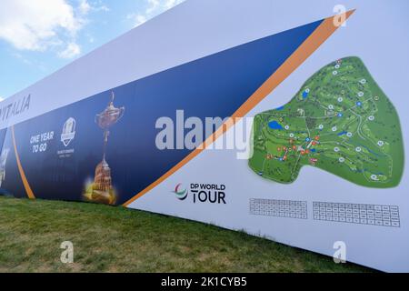 Rome, Italy. 17th Sep, 2022. during the DS Automobiles Italian Golf Open 2022 at Marco Simone Golf Club on September 17, 2022 in Rome Italy. Credit: Independent Photo Agency/Alamy Live News Stock Photo