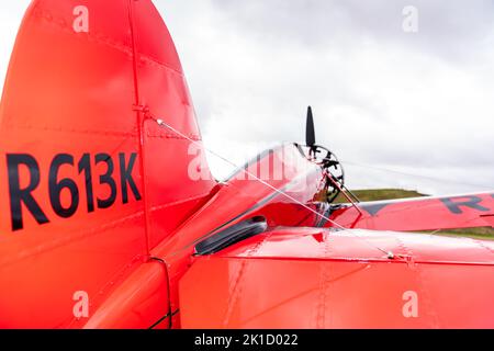 Fully restored, Travel Air Type R Mystery Ship Racing Aircraft from 1930 Stock Photo