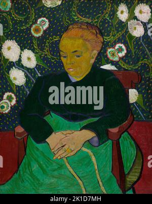 Madame Roulin Rocking the Cradle (La berceuse). Vincent van Gogh. 1889. Stock Photo