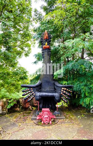 Rooster throne sculpture at Bruno Weber Park, Dietikon, Switzerland Stock Photo