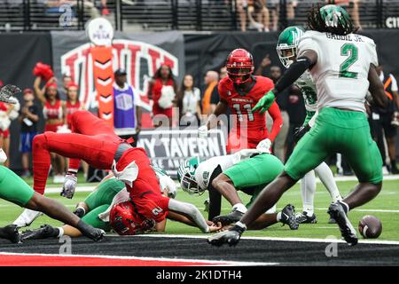 Las Vegas, NV, USA. 17th Sep, 2022. General photos taken during the NCAA football game featuring the North Texas Mean Green and the UNLV Rebels at Allegiant Stadium in Las Vegas, NV. Christopher Trim/CSM/Alamy Live News Stock Photo