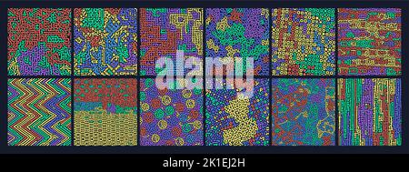 Bright Abstract Contemporary Turing Pattern Vector Background. Stock Vector