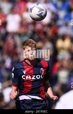 Jerdy Schouten Bolonha Retrato Durante Futebol Italiano Série Jogo