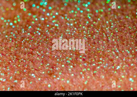 macro pink abrasive scouring pad Stock Photo