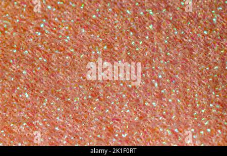 macro pink abrasive scouring pad Stock Photo
