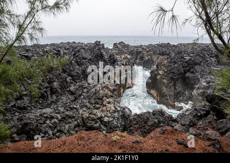 Gouffre de l'Étang-Salé, Réunion Island, France Stock Photo